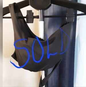 NWOT ONE SLEEVED BLACK BRALET TOP WITH WAIST TIE SIZE 2XL